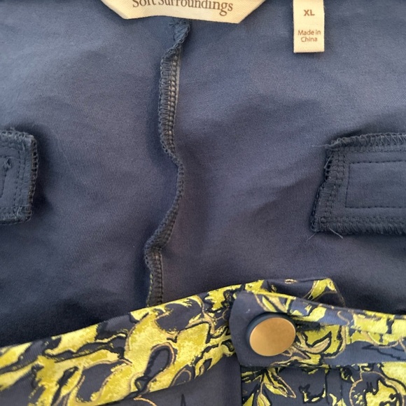 Soft Surroundings Chartreuse Fishnet Tunic Sweater and Pants - Picture 8 of 10